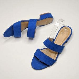A New Day Kyrielle Blue Slide Sandals Size 9